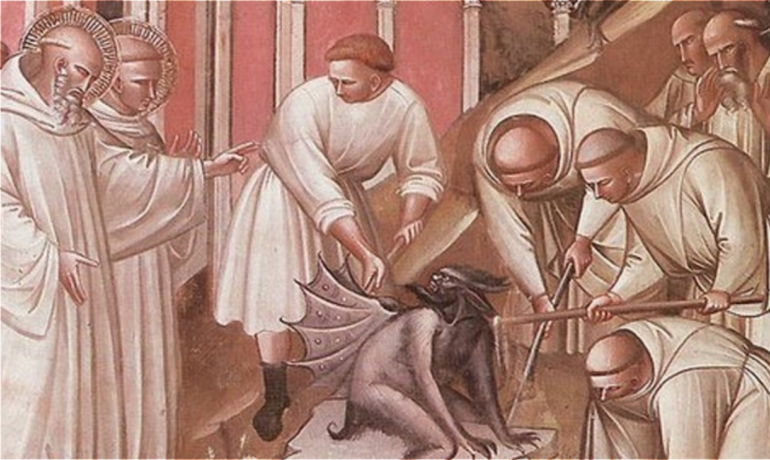 Demon Leaving the Confessional