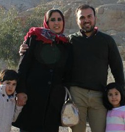 Pastor Saeed Abedini with his wife and children.