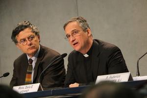 Msgr. Dario Edoardo Viganò, prefect of the Secretariat for the Communications of the Holy See, presenting the 50th World Day of Social Communications Message at the Vatican, Jan. 22, 2016