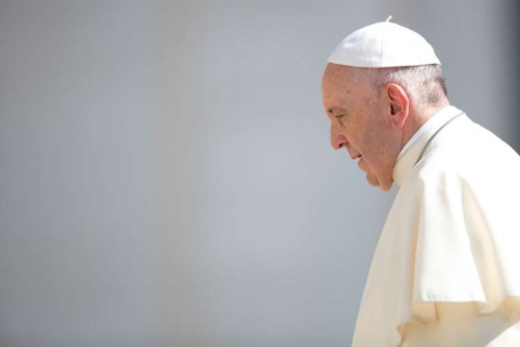 Pope Francis at a general audience in Rome in June. 