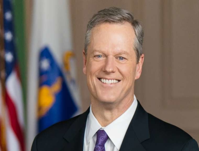Massachusetts governor Charlie Baker, who signed H.140 into law April 8, 2019. 