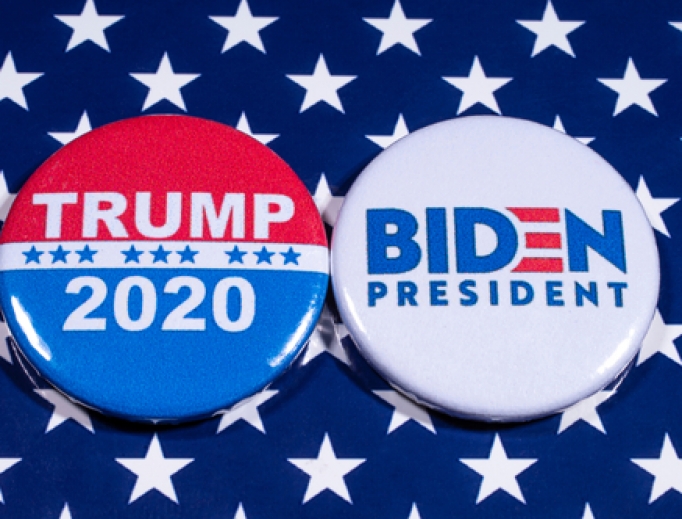 Trump 2020 Biden President Pins