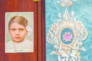 A relic of St. Jacinta Marto is seen in Rome. The young saint died a century ago. 