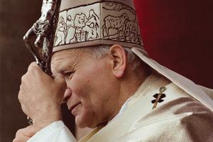 Pope John Paul II during Holy Week 1983. 
