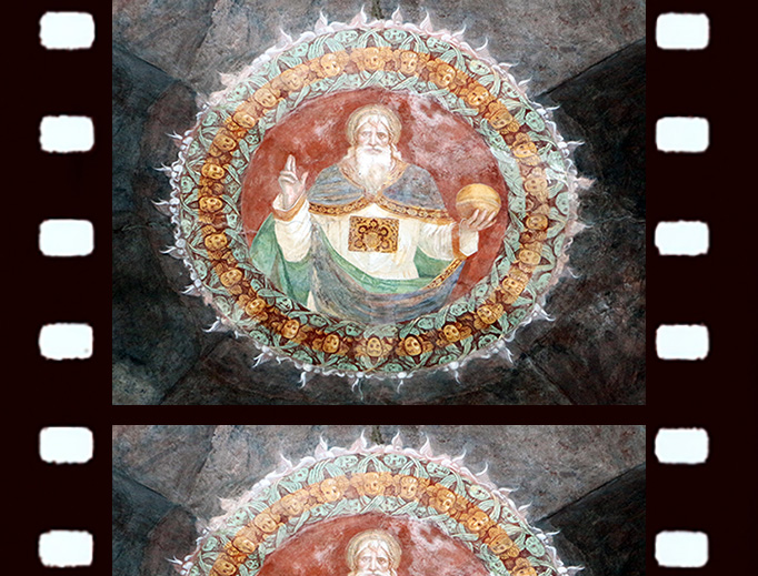 A depiction of God from San Michele al Pozzo Bianco