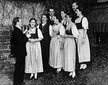 Von Trapp siblings prepare for Boston concert in 1941.