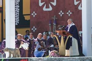 Pope Francis celebrates Mass in Chiapas on Feb. 15.