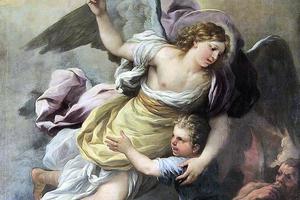 Anonymous, “Guardian Angel,” 18th century