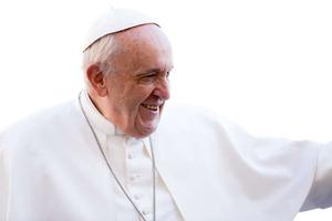 Pope Francis greets the faithful at the general audience March 14.
