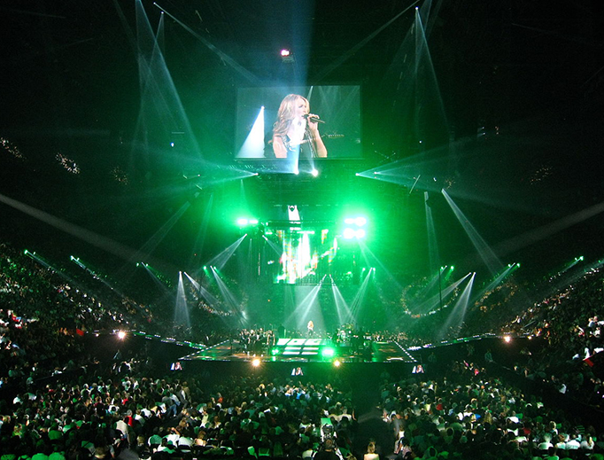 Celine Dion performs in Montreal, Canada in 2008.
