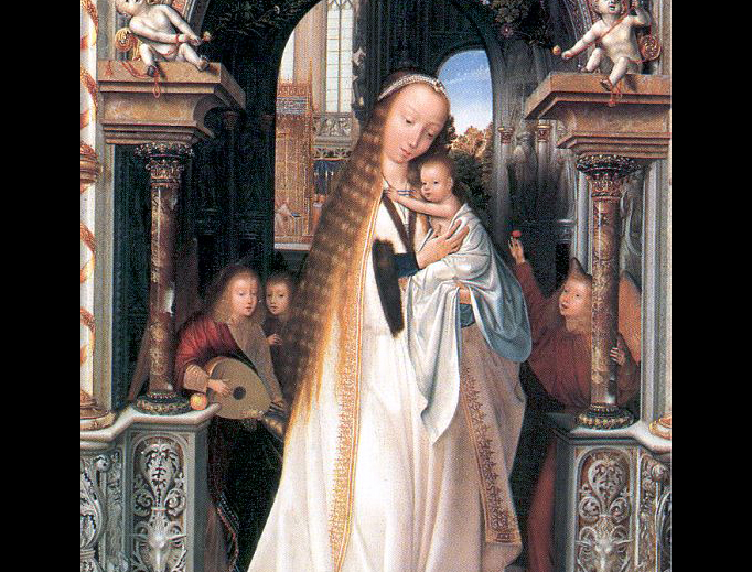 Quentin Matsys, “Virgin and Child Surrounded by Angels”, ca. 1509