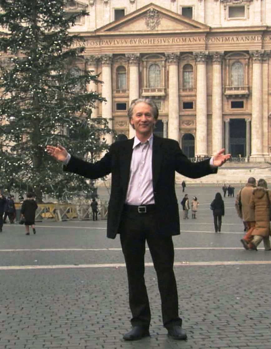 Bill Maher at the Vatican in a scene from his movie "Religulous."