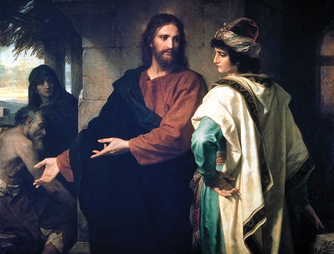 Heinrich Hofmann (1824-1911), “Christ and the Rich Young Man”