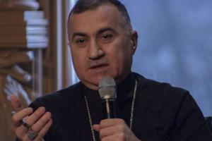 Archbishop Bashar Warda of Erbil speaks at Georgetown University on Feb. 15.