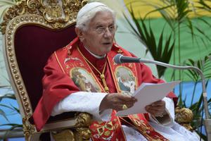 Pope Benedict addresses the World Meeting of Families 2012.

