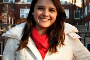Annette Popernick, a University of Illinois student who has lived in Newman Hall for four years.