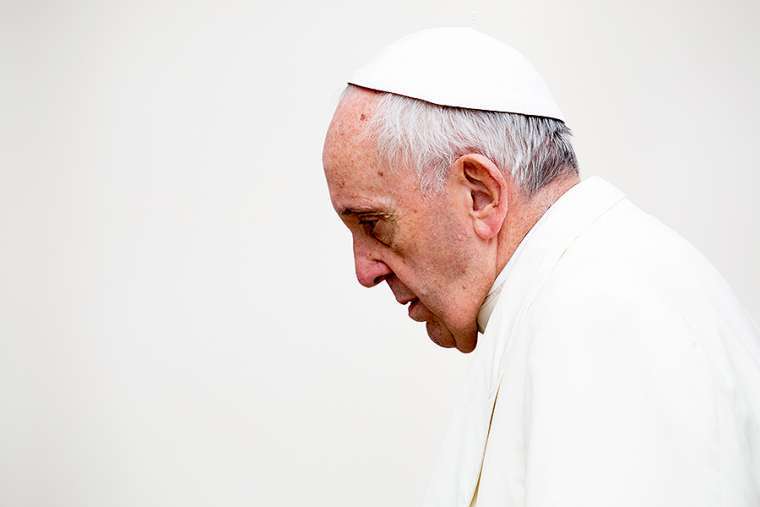 Pope Francis at general audience in St. Peter's Square on Jan. 31.