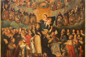 Madonna with the saints, 17th century by unknown painter in Saint Willibrordus church.