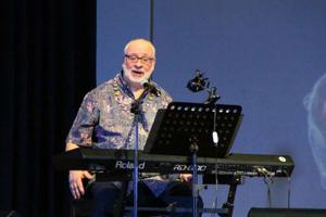 David Haas in a concert at the Ateneo de Manila University, Quezon City, Philippines. 