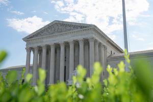 A general view of the U.S. Supreme Court in Washington on June 30, the day the high court issued the 5-4 decision that made clear that the U.S. Constitution required Montana’s modest tuition-assistance program to be available for use at all private schools, including religious ones. 