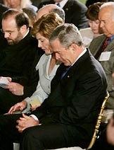 George W. Bush at the 2005 National Day of Prayer.