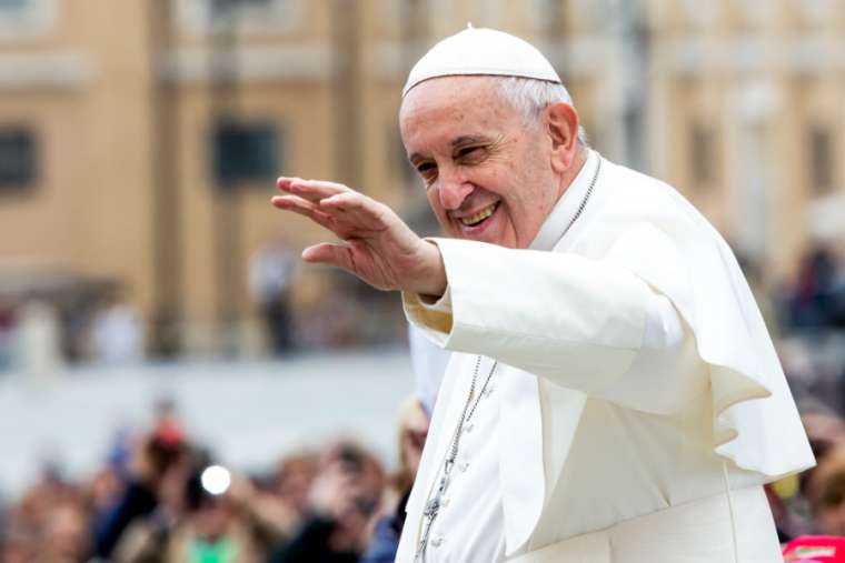 Pope Francis at the general audience Oct. 31. 