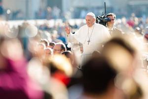Pope Francis at the general audience Oct. 11, 2017. 