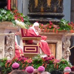 Pope Benedict celebrates Mass on the feast of Sts. Peter and Paul, the 60th anniversary of his ordination to the priesthood.