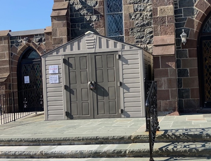 Father Daniel O'Mullane's confession shed in Boonton.