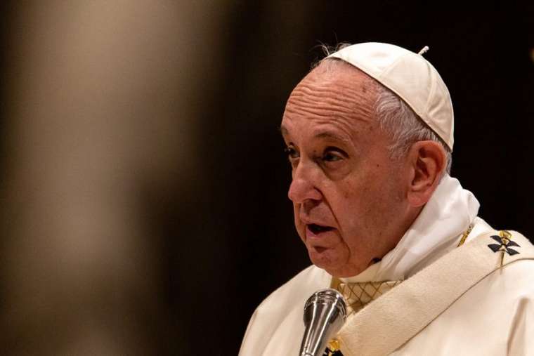 Pope Francis during his Angelus address, May 13, 2019. 