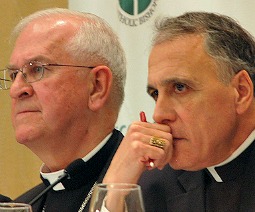 Archbishop Joseph Kurtz and Cardinal Daniel DiNardo at the USCCB's fall assembly Nov. 12 in Baltimore.