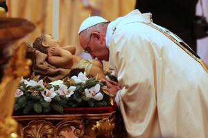 Pope Francis during the celebration of Epiphany Mass at St. Peter's Basilica on Jan. 6. 