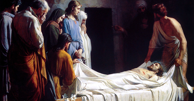 Carl Heinrich Bloch (1834-1890), “The Burial of Christ”