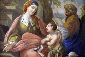Circle of Louis-Jean-François Lagrenée, “Elizabeth and John with Zechariah,” before 1805
