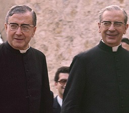 St. Josemaría Escrivá (l) with Bishop Alvaro del Portillo