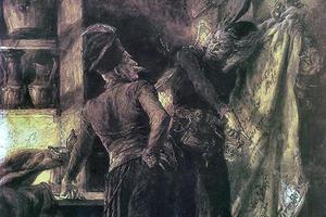 Michał Elwiro Andriolli, “Pan Twardowski and the Devil”, 1895