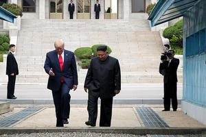 President Donald Trump and North Korean leader Kim Jong Un, June 30, 2019. 