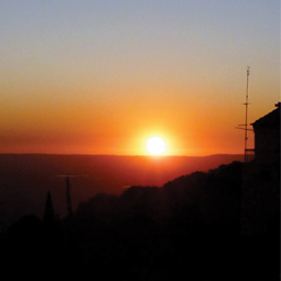 Sunset over Mount Tabor