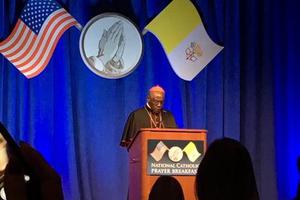 Cardinal Robert Sarah at the National Catholic Prayer Breakfast on May 17.