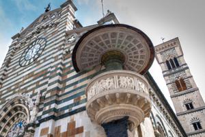 Duomo the Cathedral of Prato in Tuscany, Italy.