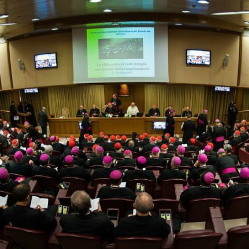 Opening session of the Synod of Bishops, Oct. 6, 2014.
Opening session of the Synod of Bishops, Oct. 6, 2014.