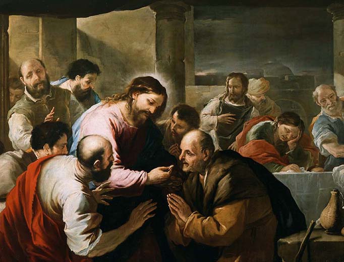 Luca Giordano (1634-1705), “The Communion of the Apostles”