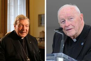 Cardinal George Pell (l) and Theodore McCarrick (r)