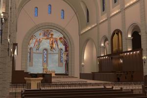 Renderings of what the new abbey will look like. 