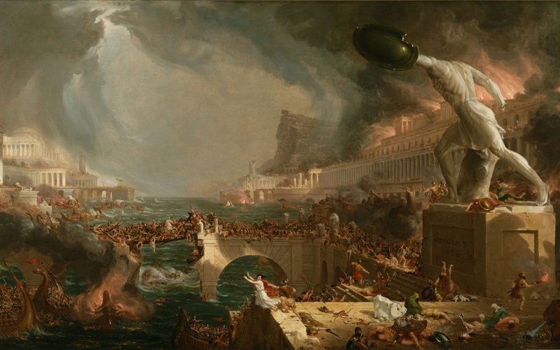 The Course of Empire Destruction by Thomas Cole