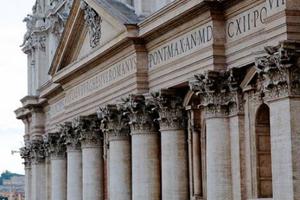 A view of the facade of St. Peter's Basilica from the Vatican's Apostolic Palace, Feb. 14. 
