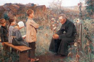 Jules-Alexis Muenier (1863-1942), “La Leçon de catéchisme”