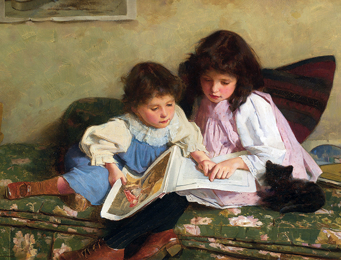 Carlton Alfred Smith, “The First Lesson”, 1893