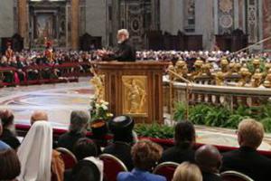 Capuchin Father Raniero Cantalamessa, preaches for the liturgy celebrating the Day of Prayer for Care of Creation in St. Peter’s Basilica, on Sept. 1.
