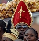 Africans at today's papal Mass.